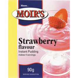 PUDIM DE  MOIRS 90G MORANGO STRAWBERRY PUDDING