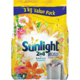 SUNLIGHT 2IN 1 AUTO WASHING POWDER 3KG