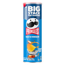 PRINGLES BIG STACK SALT & VINEGAR 165G