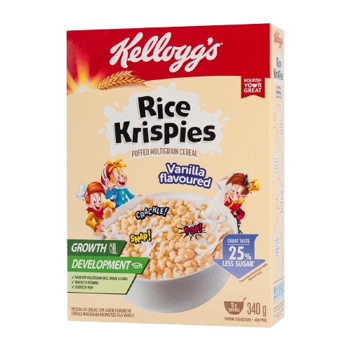 KELLOGGS RICE KRISPIES VANILLA 340G